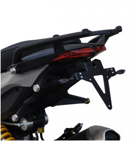 Ducati Hypermotard 821 939 Rear Turn Signals/License Plate Holder Kit Carbon